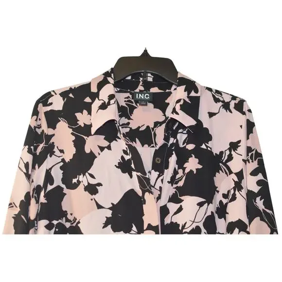 INC International Concepts Women's Printed Tie-Waist Button-Front Nila Dress - Picture 3 of 5